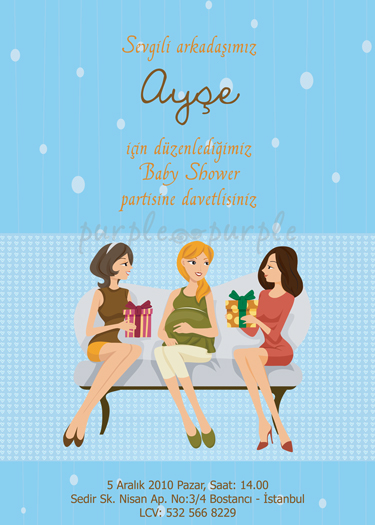 Ayşe’ nin baby shower davetiyesi