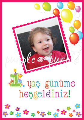 Ela’ nın ilk yaş doğum günü posteri